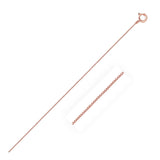 0.45mm 14K Rose Gold Classic Box Chain