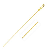 0.6mm 14K Yellow Gold Classic Box Chain